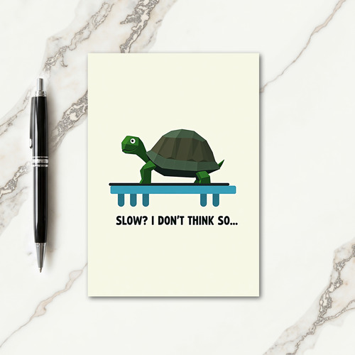 Speedy Turtle Fathers Day Card