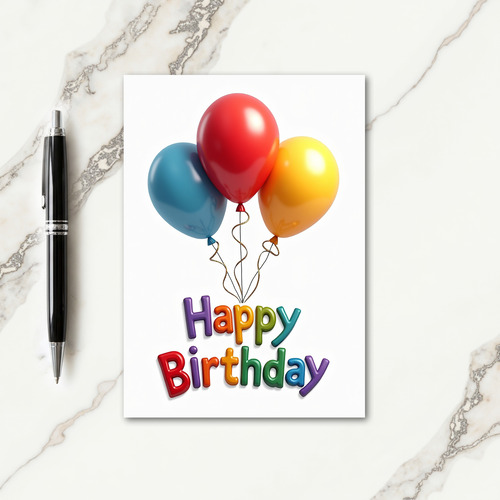 Sphere Birthday Surprise Card