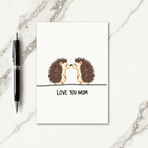 Spiked Quills Love Card