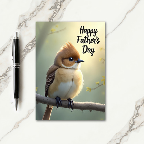 Spiky Crest Sweet Fathers Day Card