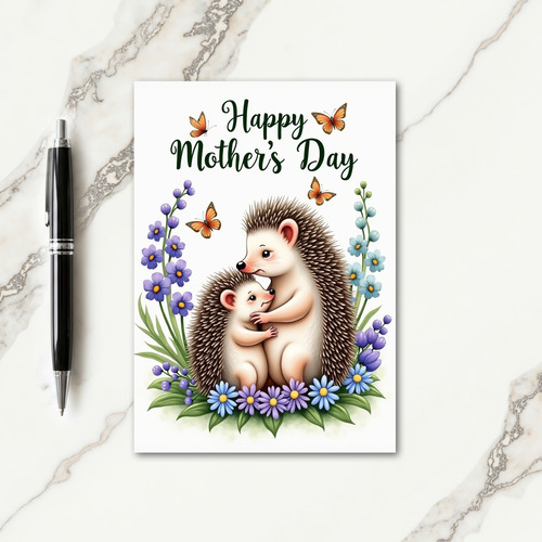 Spiky Love Mothers Day Floral Card