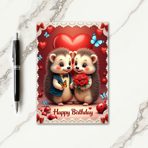 Spiky Sweet Birthday Scene Card