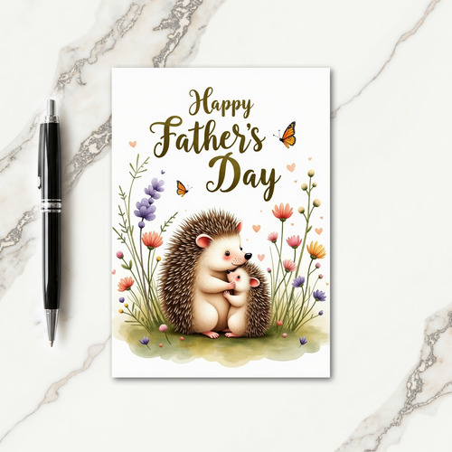 Spiky Sweet Fathers Day Card