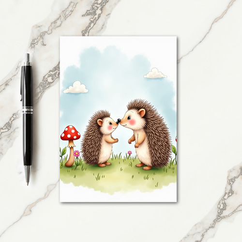 Spiky Sweet Mothers Day Scene Card