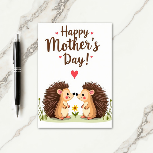 Spiny Creatures Mothers Day Card