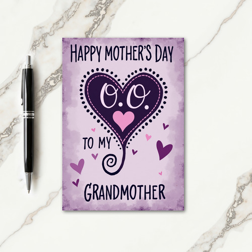 Spiraling Heart Happy Card