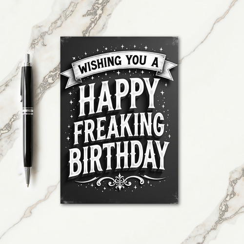 Spirited Chalk Birthday Card