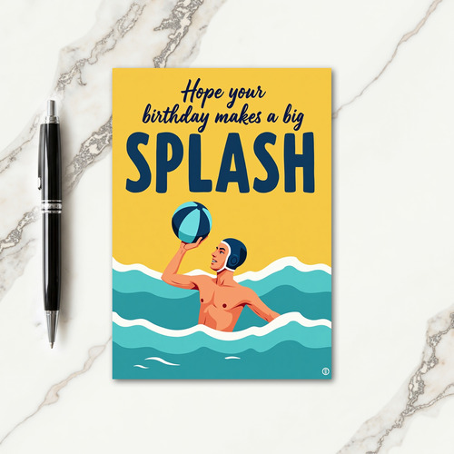 Splashy Birthday Card