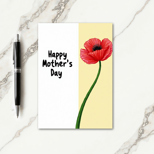 Split Floral Spring Card