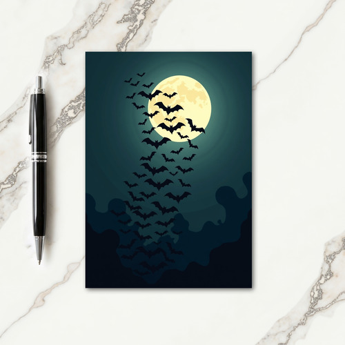 Spooky Bat Flight Card