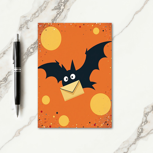 Spooky Bat Mail Card