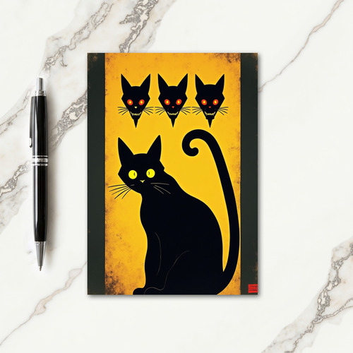 Spooky Black Creature Card