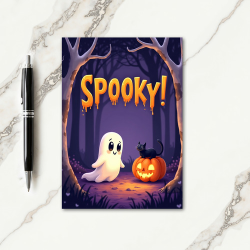 Spooky Forest Friends Card