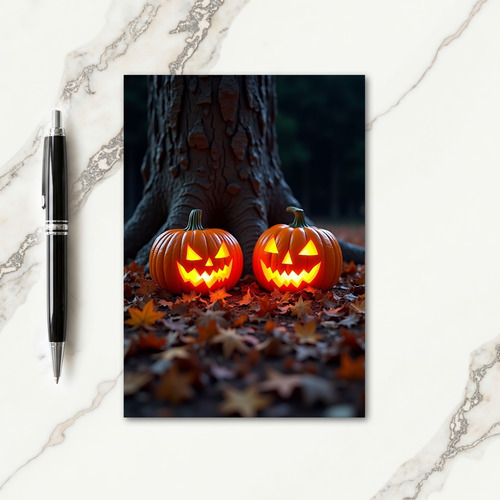 Spooky Forest Glow Card