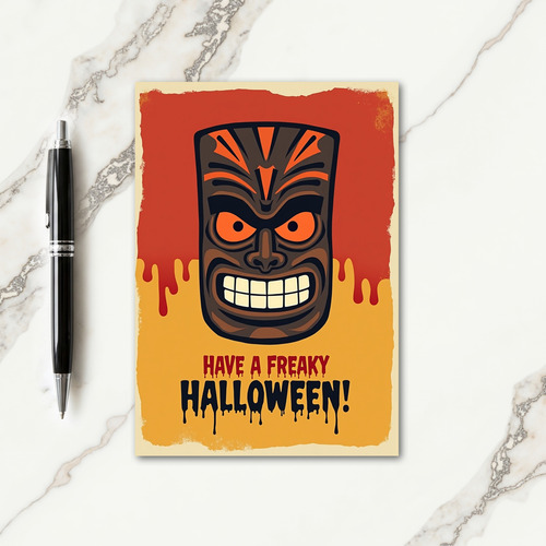 Spooky Freaky Halloween Card