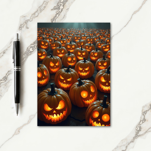 Spooky Gourd Gathering Card