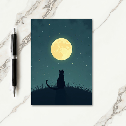 Spooky Moonlit Watcher Card