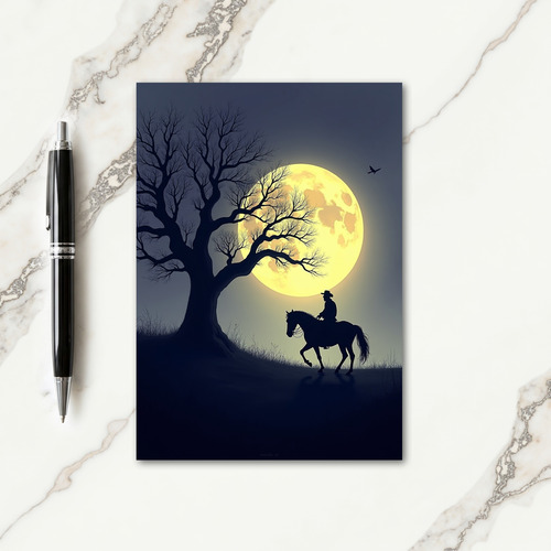 Spooky Night Horseman Card