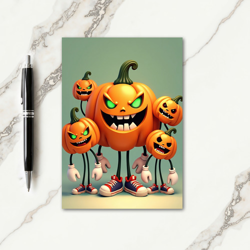 Spooky Pumpkin Crew Card