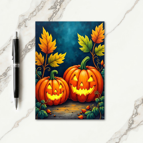 Spooky Pumpkin Pair Card