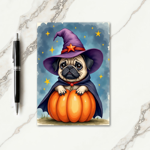 Spooky Pups Gourd Card