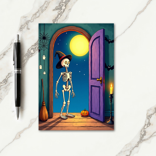Spooky Skeletons Night Out Card