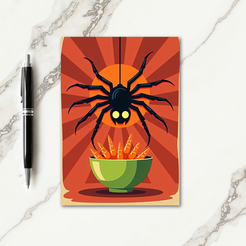 Spooky Spider Sweet Treat Card