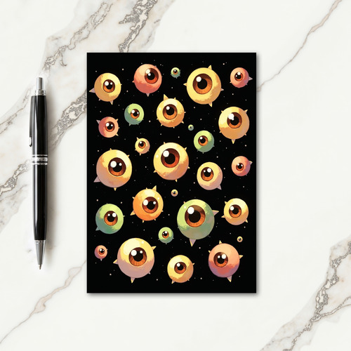 Spooky Staring Orbs Card