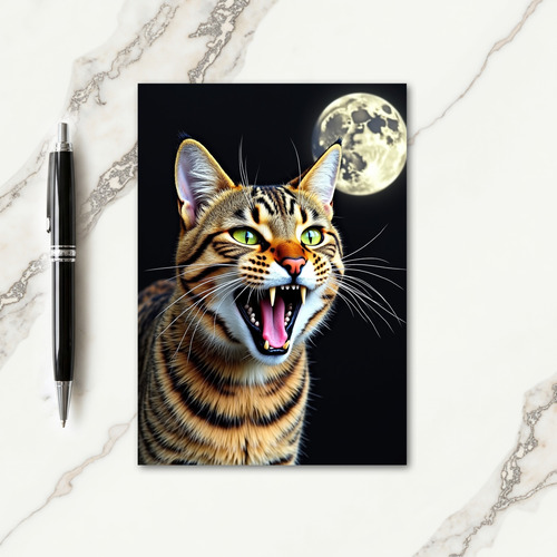 Spooky Striped Roar Card