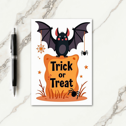 Spooky Trick Or Treat Card
