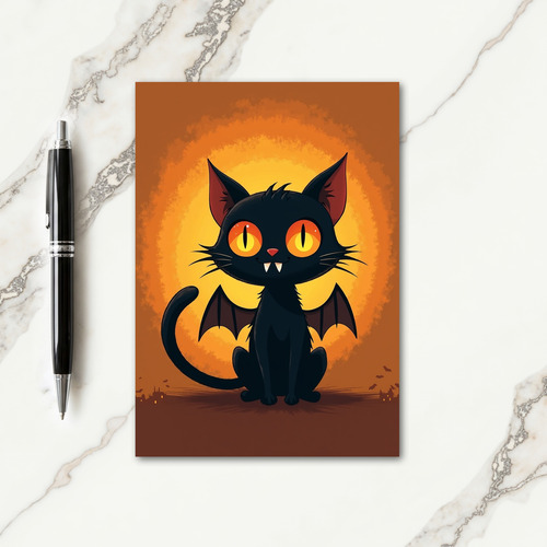 Spooky Winged Creature Card