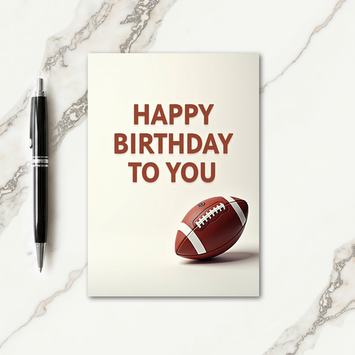 Sporting Ball Birthday Card