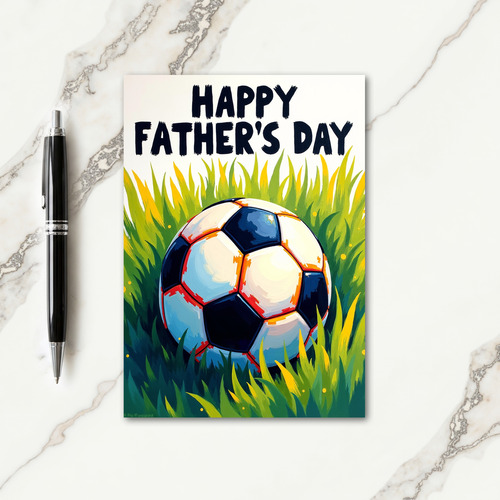 Sporting Fathers Day Art Card