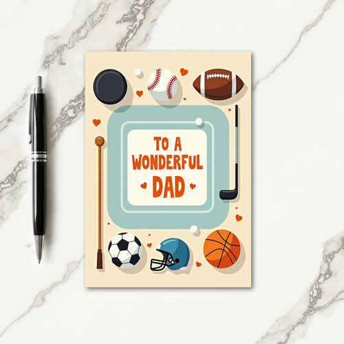 Sporting Fathers Day Card