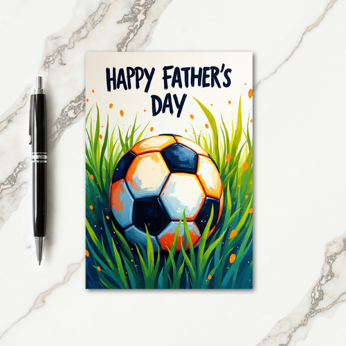 Sports Ball Fathers Day Card