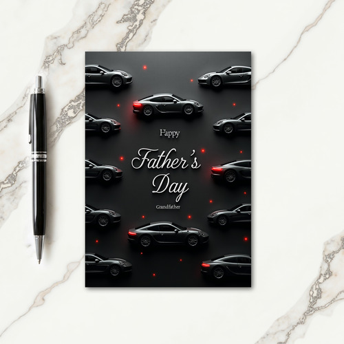 Sports Car Fathers Day Card