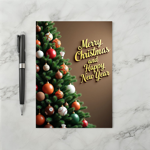 Sports Christmas New Year Card