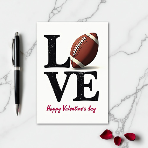 Sports Love Valentines Day Card