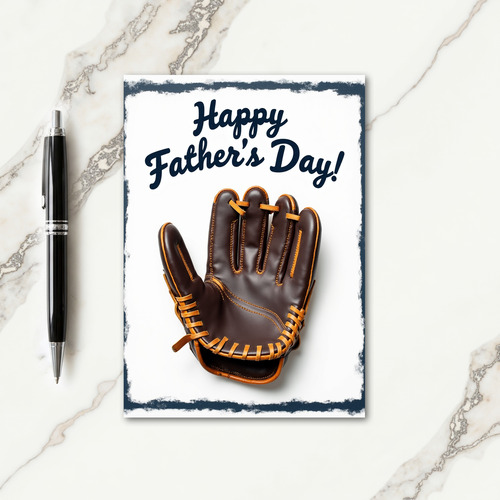 Sports Theme Fathers Day Card