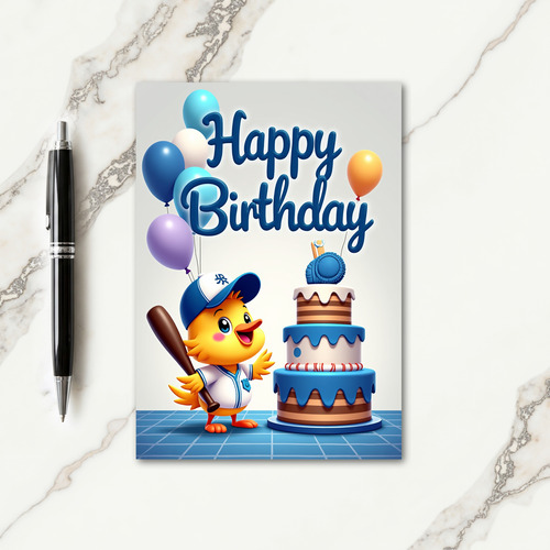 Sporty Avian Birthday Card