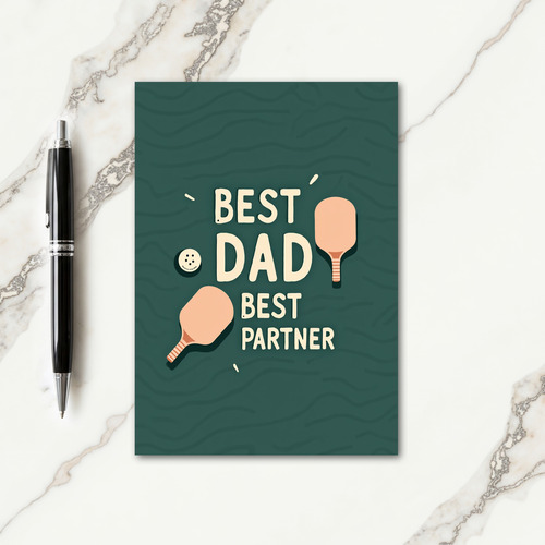 Sporty Best Dad Best Partner Card