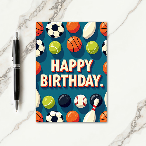 Sporty Birthday Art Card