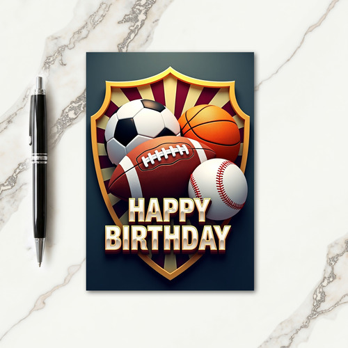 Sporty Birthday Card