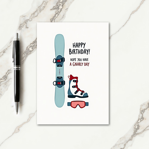 Sporty Birthday Gear Card