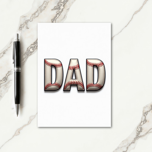 Sporty Dads Day Stitch Card