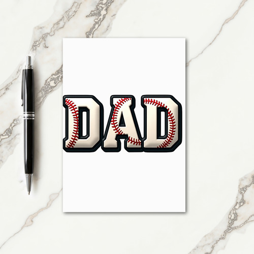 Sporty Dads Day Themed Card