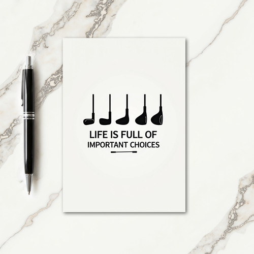 Sporty Fathers Day Choices Card