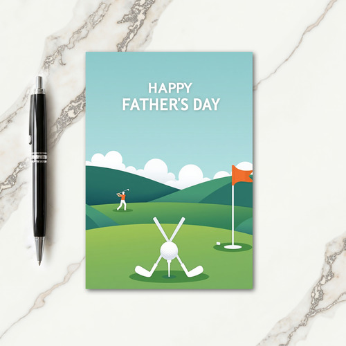Sporty Fathers Day Graphic Card
