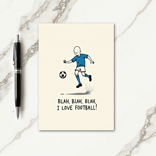 Sporty Fathers Day Kick Card