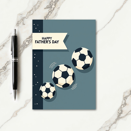 Sporty Fathers Day Vector Card